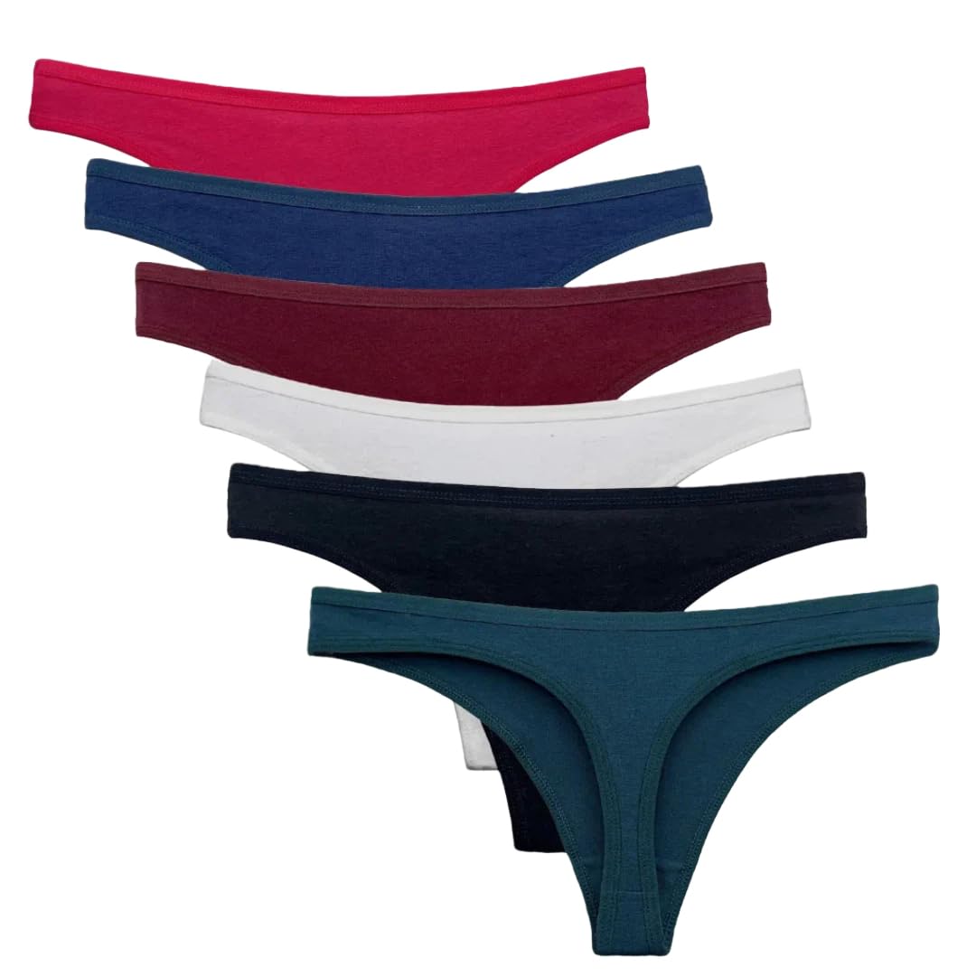5 PC/Set Bragas Tanga en Tanga para Mujer Ropa Interior Femenina Lencería para Mujer(Azul,as4,Alpha,m,Regular,Regular)
