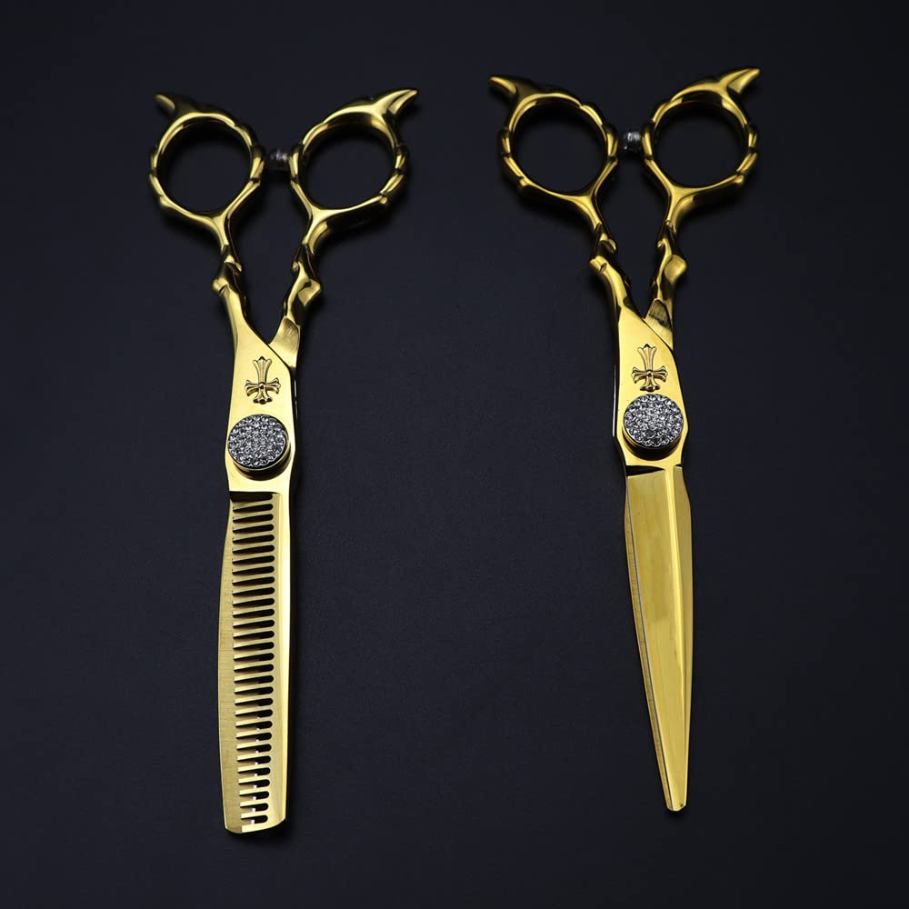 Forbici Professionali per Tagliare i Capelli, Forbici Professionali Si da 6 Pollici, Forbici Incrociate di Alta qualit, Forbici per Capelli, Forbici per sfoltire, Forbici da Barbiere, se