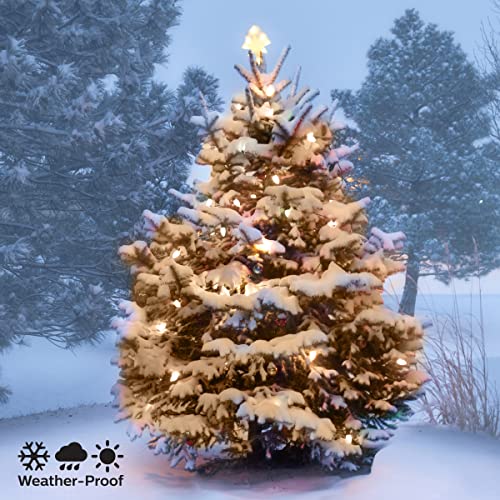 Philips 100 LED Warm White Twinkling Faceted Mini Christmas Lights on White Wire - UL Listed for Indoor/Outdoor Use - 35.33' Length with 4" Bulb Spacing - String Lights for Christmas Tree Decorating by Philips - Image 4