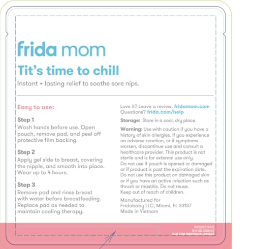 Image of Frida Mom Nursing Pads, Cooling Hydrogel Nipple Pads for Hydration and Soothing Sore Nipples, Breastfeeding Essentials, 8ct