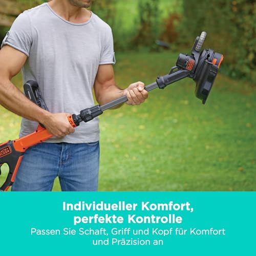 BLACK+DECKER POWERCONNECT Akku-Rasentrimmer (ohne Akku und Ladegerät), 28cm, STC1820PCB-XJ