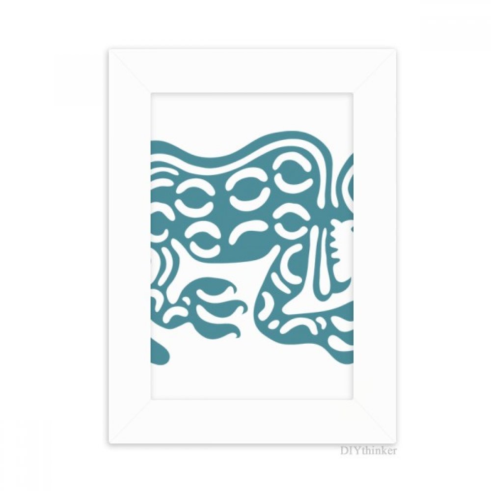 Cadre photo Mexique peinture totems pour embellir votre bureau de touches d'art