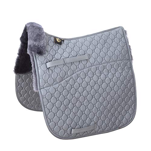 Merauno - Manta de piel de cordero para sillín, con funda multiusos, con lana de cordero y algodón acolchado Cover