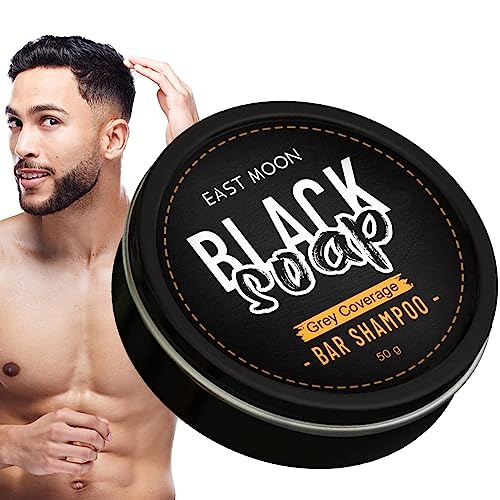 Natural Grey Hair Removal Soap | Soap Cover Hair Men Bar Shampoo | Gray Hair Coverage Soap | Hair Darkening Compressed Bar Soap | Organic Grey Reverse Shampoo Bar | Gray Hair Coverage Soap For Hair