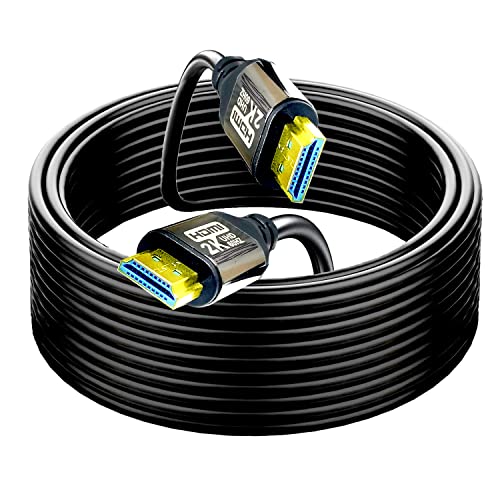 Câble HDMI haute vitesse 24,4 m fluide pour jeu 2K et transmission stable Full HD