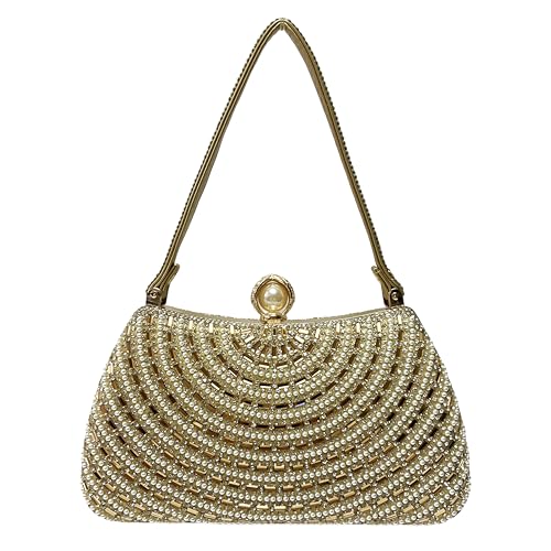 Sumeree Belagirl Luxurious Evening Bag with Sparkling Rhinestone & Intricate