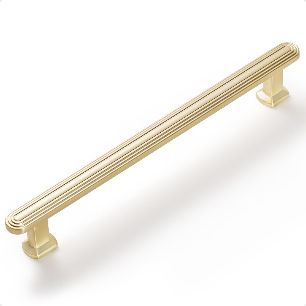 SORWDUREM 5 Pack 6.3 Inch(160mm) Brushed Gold Cabinet Pulls Drawer Pulls Kitchen Hardware Cupboard Kitchen Hardware Cabinet Handles