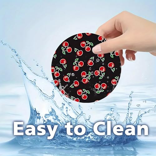 2pcs Cute Litter Cherry Portavasos para Carro miniatura 5