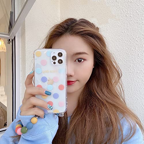 Coque iPhone 11 12 XR perles colorées motif Belle Journée