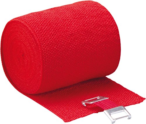 Höga Lastic-Color, rot, 10 cm x 5 m gedehnt, dauerelastische Idealbinde, 1er Pack (1 x 0.059 kg)
