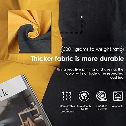 Hwoek Lazy Sofas Cover Bean Bag Chair W/Footstool (No Filler) Stuffed Memory Foam Sofa Lazy Sack - Ultra Soft Bean Bags Chairs For Adult Teen Children,Dark Blue #TOP6