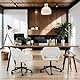 39F FURNITURE DREAM Ergonomic Swivel Chair in Beige Chenille Fabric – Adjustable Height & Soft Padding – Ideal for Home Office & Study Use – Swivel & Adjustable Height Function,Beige,61x56x76-86cm
