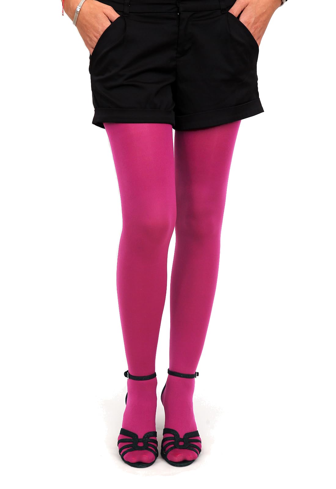 Milky Silk Women's Raspberry Semi-Opaque Microfiber Tights 40 Denier (, M)