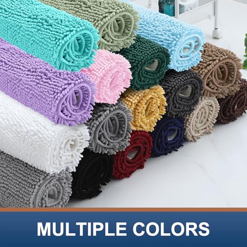 Smiry Luxury Chenille Bath Rug 30''X20'', Extra Soft And Absorbent Shaggy Bathroom Mat Rugs thumb #8