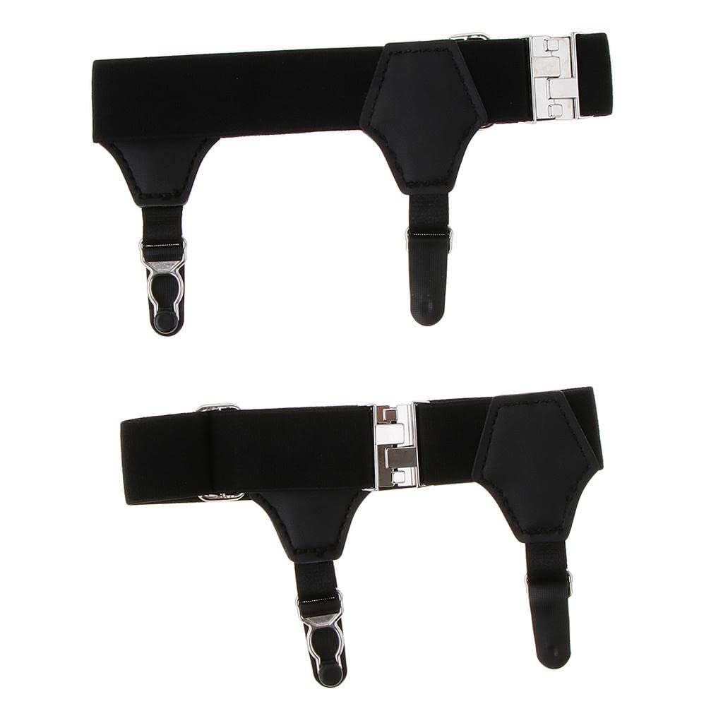 MERISHOPP Sock Garters Double Clip Sock Suspenders for Cotton & Silk Socks Black| Clothing, Shoes & Accessories|Womens Clothing|Intimates & Sleep|Garter Belts-picture-10