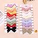 jollybows 20pcs Baby Girls Cotton Hair Bows Headbands Nylon Hair Bands Elastic Hair Accessories for Newborn Kids Infants Toddlers
