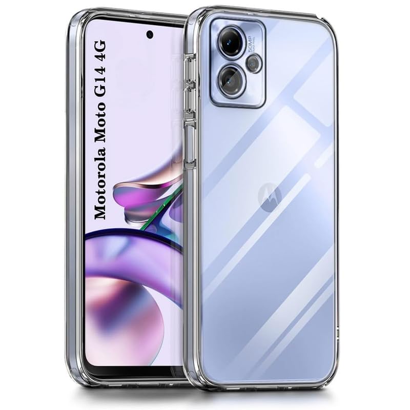 Image of Case Creation Brand - Mobile Cover for Motorola Moto G14 (Soft & Flexible Back Case), Transparent