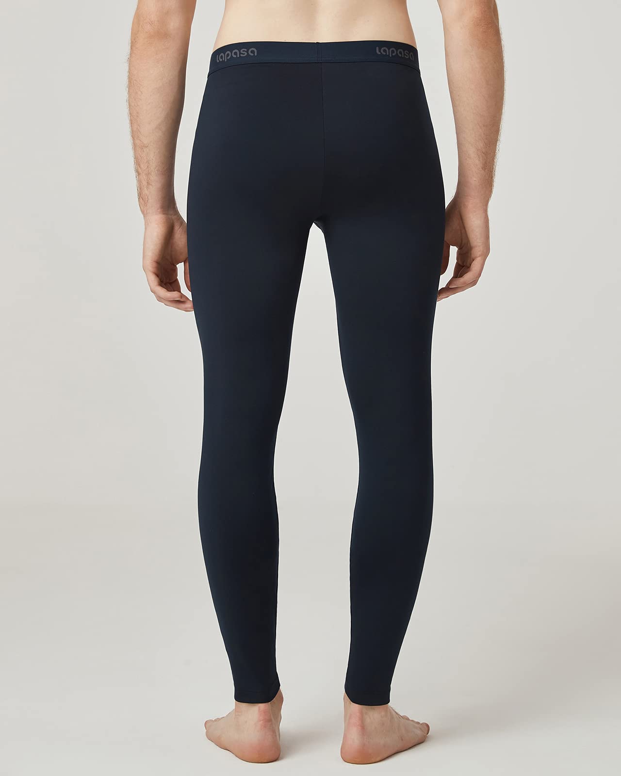 LAPASA Pacco da 2 o 1 Calzamaglie Termica Uomo Fodera in Pile Medio/Pesante Pantaloni Termici Sportivi Strato Base Biancheria Intima Leggings Caldi M10/M25/M56