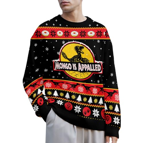 Image of 99TIMORO Crawler Game Ugly Christmas Sweater for Men and Women, Holiday Pullover Novelty Crewneck Sweatshirt, Festive Outfit Gift