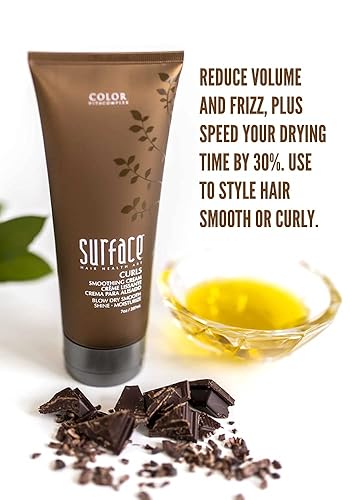 Miniatura 4 de Surface Curls Crema suavizante, natural, libre de crueldad, humedad, brillo y suavidad, 7 onzas