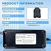 YZPOWER 72.5V 3Amp Battery Charger for 60V 20Ah GLE/AGM/Lead Acid Batteries Pack 3 Pin Connector,Power Charger Adapter Universal with Display Built-in Fan