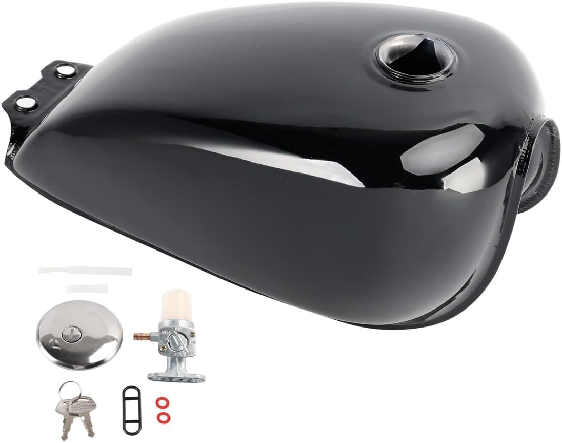 Suitable for Classic Black Gas Tank for Suzuki GN125