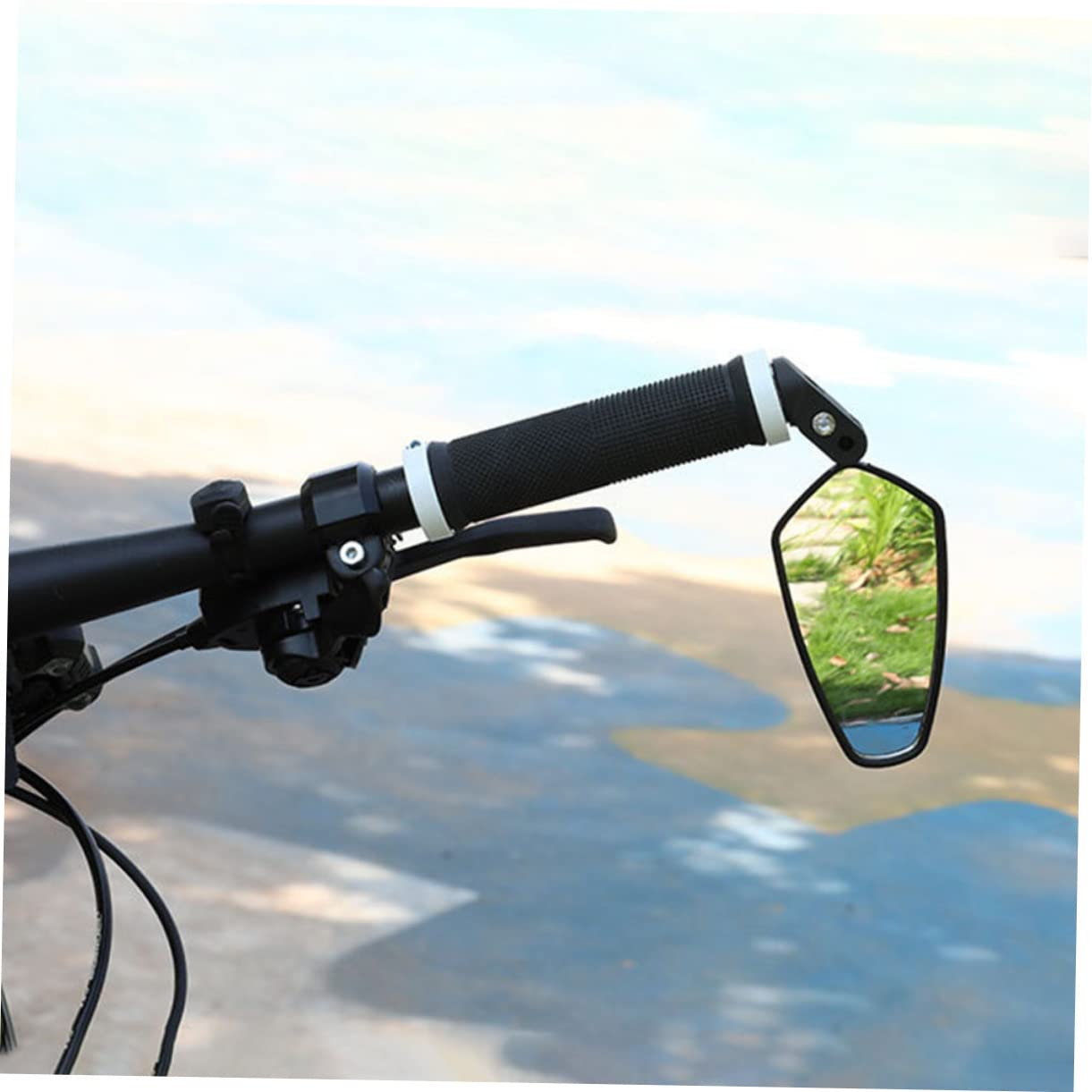 2 Stück Fahrrad Rückspiegel Klappbar und Drehbar Kratzfester Mountainbike Lenker Rückspiegel mit Polierter Oberfläche Sicherer Weitwinkelblick für Fahrradtypen