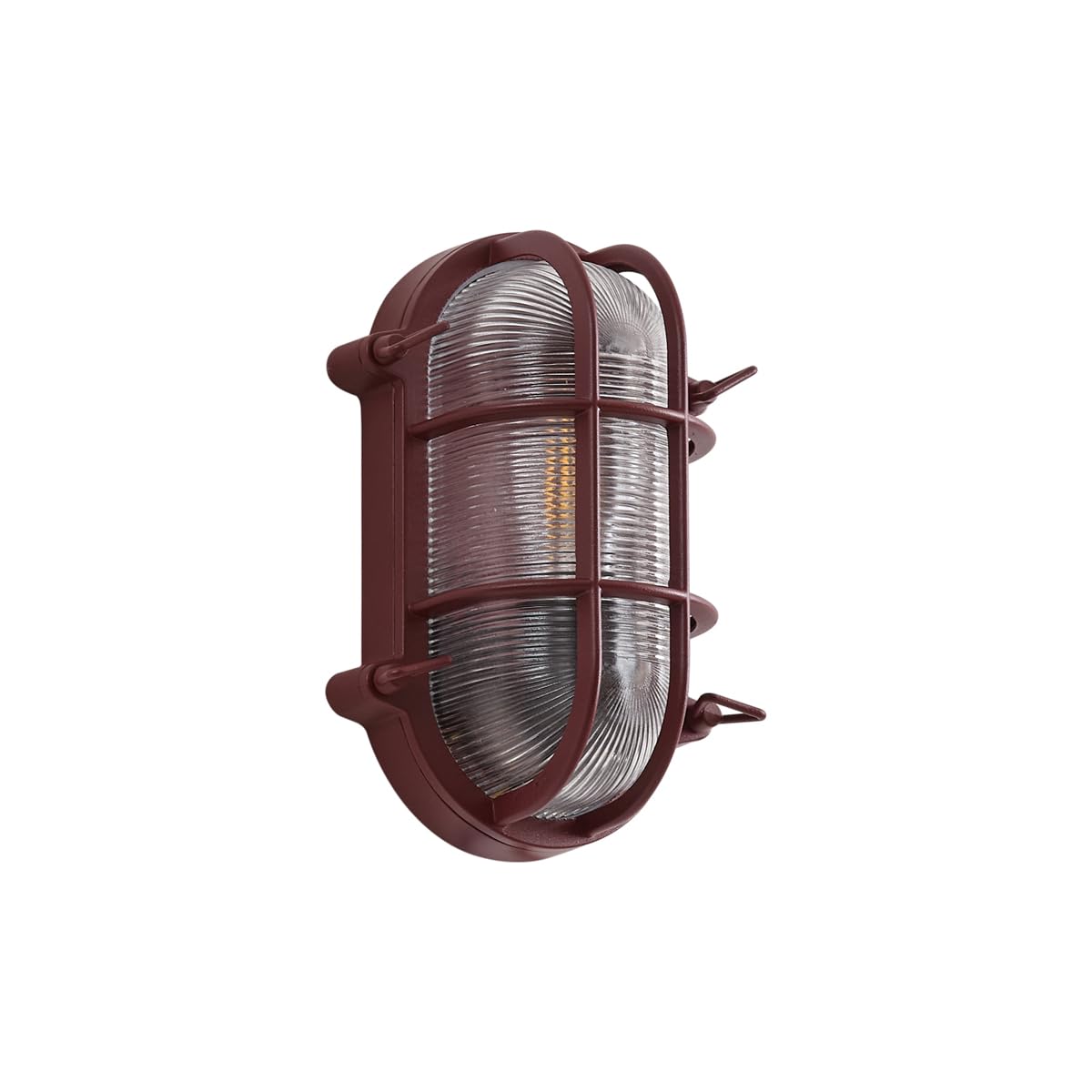 Qazqa industriel applique murale extérieure rouge 25cm Nautica