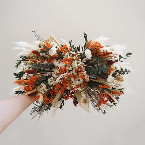Arco decorativo boho para bodas con flores secas miniatura 4