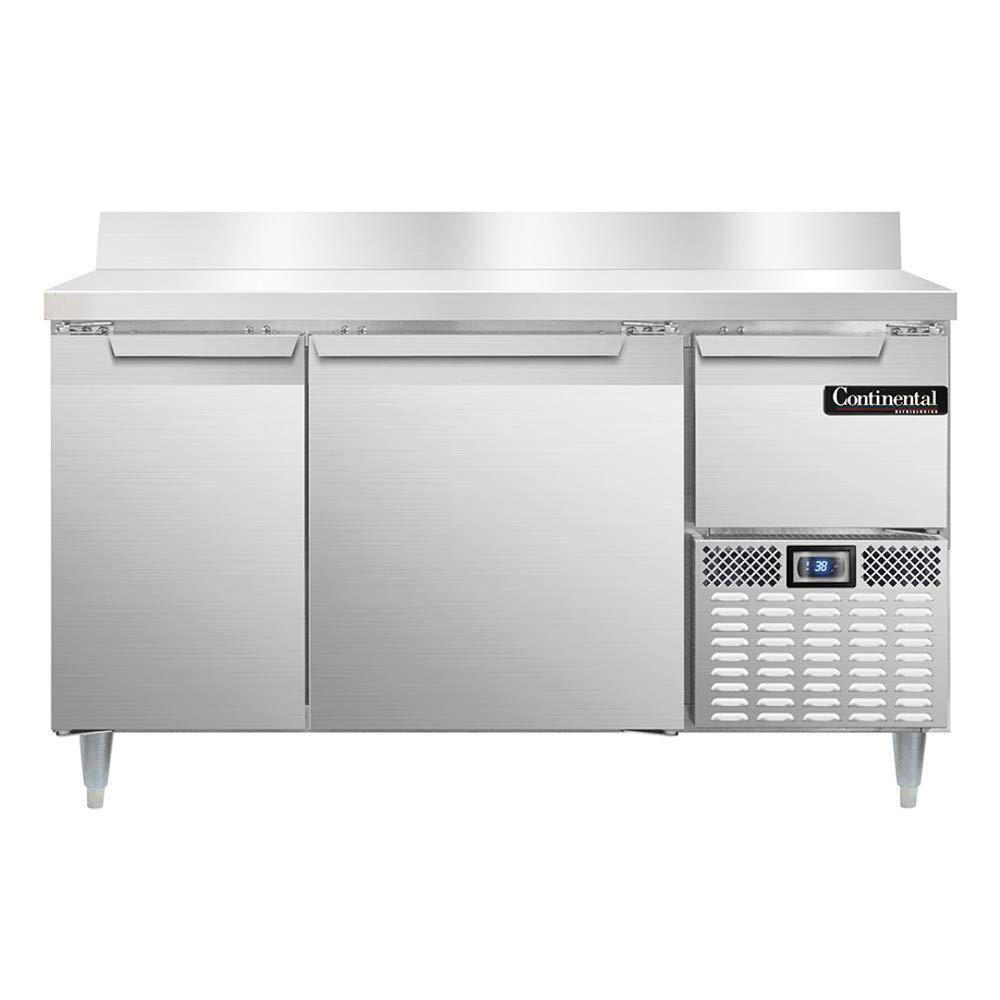Continental Refrigerator DLRA60-SS-BS Designer Line Refrigerated Base Worktop Unit, 60