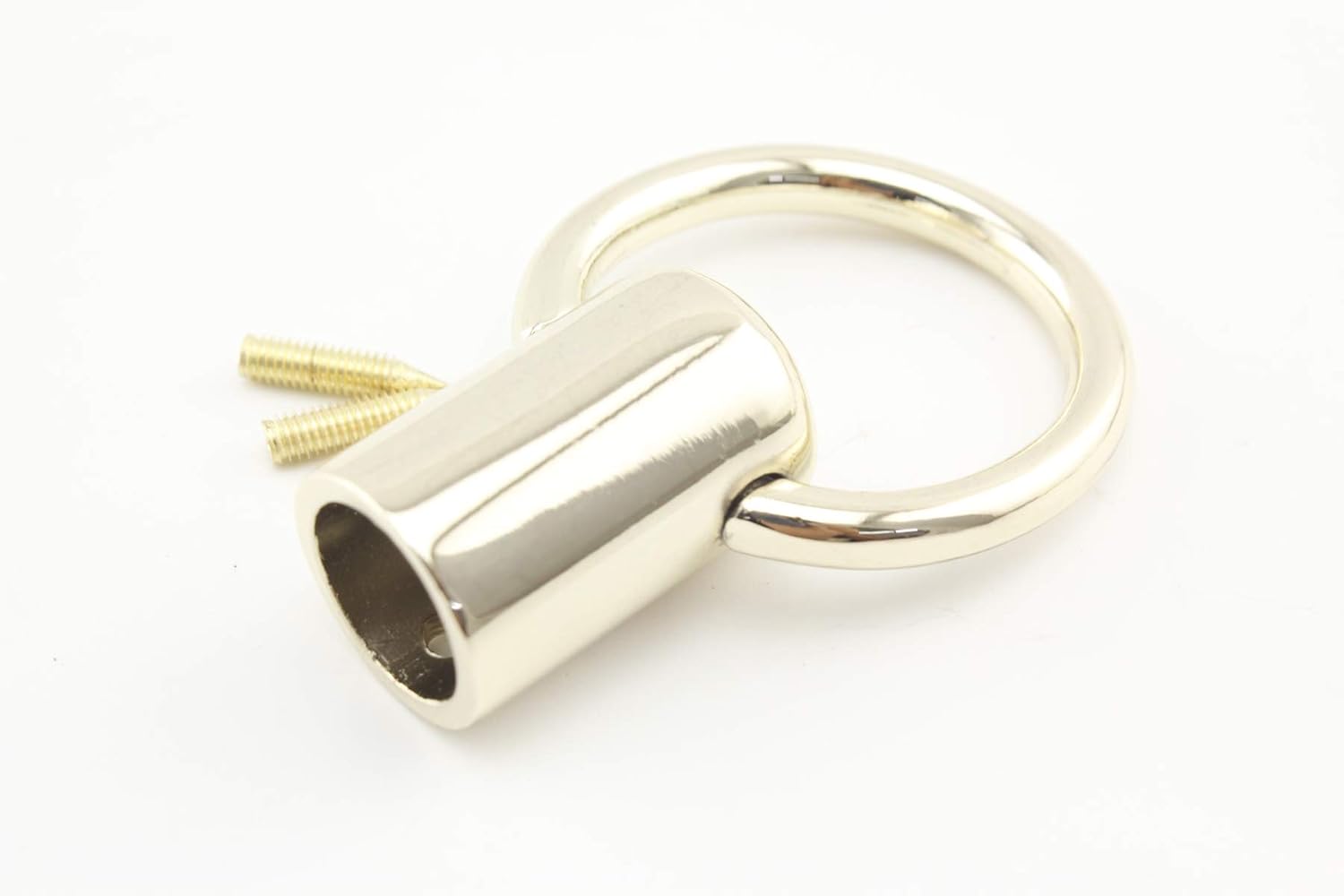 Heavy Duty zinc alloying Tassel Keychain Rope Cord end caps Stopper with Ring for Bag Purse Handles 7/16" / 11mm Light Gold T92