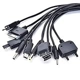 10 in 1 Universal Charging Cable USB Cable Compatible with Samsung LG Huawei ZTE and Sony Ericsson Nokia PSP, USB Charging Cable