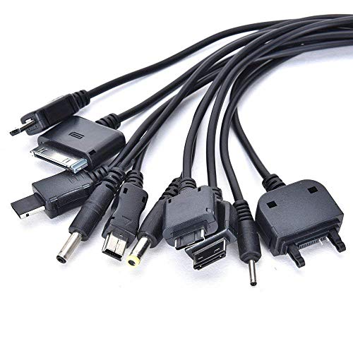 10 in 1 Universal Charging Cable USB Cable Compatible with Samsung LG Huawei ZTE and Sony Ericsson Nokia PSP, USB Charging Cable