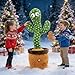 Ayeboovi Dancing Talking Cactus Baby Toys Interactive Toy Repeating Records What You Say Volume Adjustable Singing Cactus Toddler Games with 120 Songs Easter Basket Stuffers for Kids