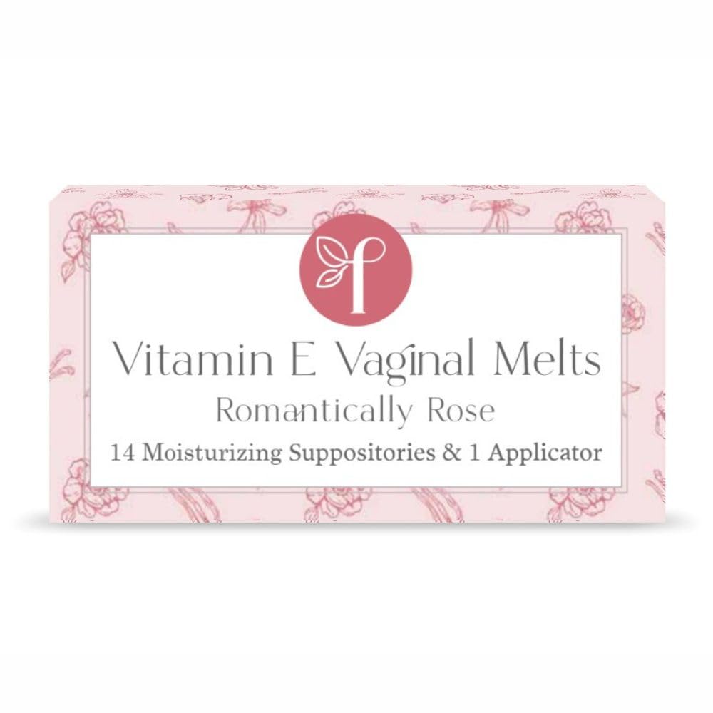 Femallay Vanilla Rose Vaginal Moisturizing Suppository Melts – 14 Individually Sealed Suppositories + 1 applicator