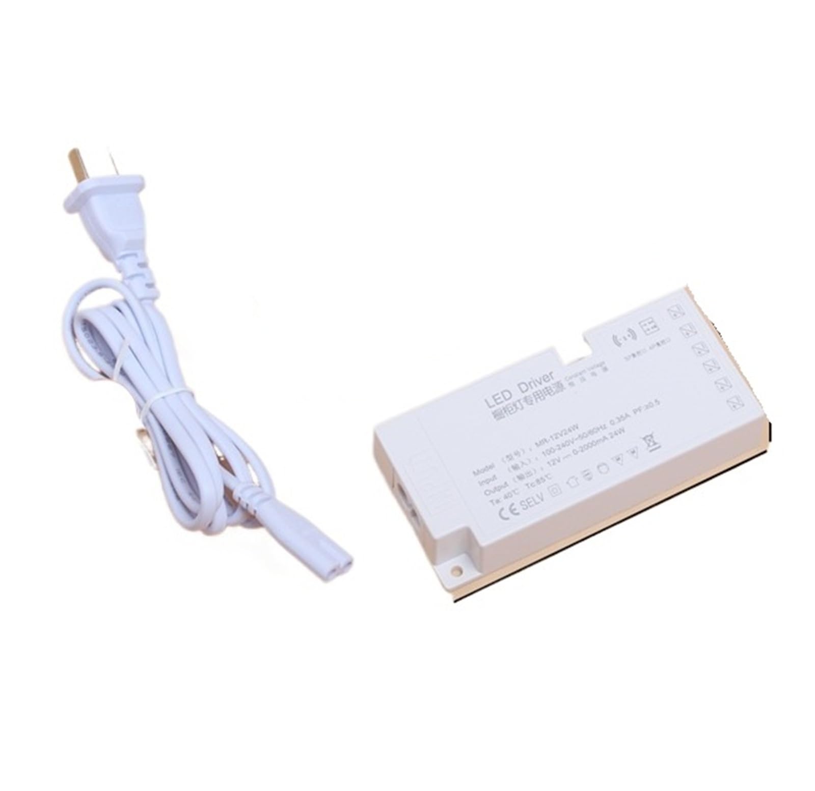 PWANUIGTE LED Ultra-Thin Kitchen Cabinet Display Lighting Dedicated Power Supply 6-bit Transformer 24W 60W DC12V(Power supply-DC12V 24W-6 Route)