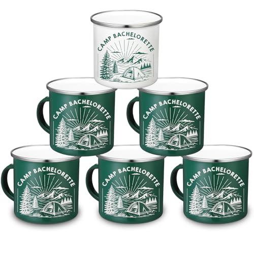 Set de 6 mugs esmaltados para despedida de soltera miniatura 1