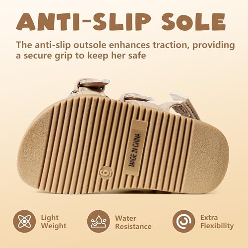 Girls Espadrille Sandals Open Toe Wedge Shoes Ajustable-Strap Slingback Sandals with Double Strap Metal Buckle Toddler Little Big Kid4