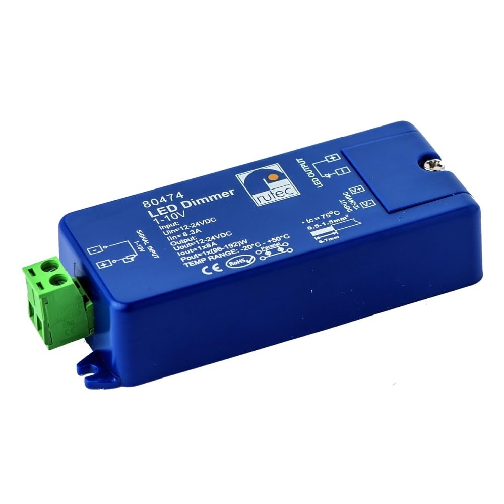 Rutec LED-Dimmer, blau, 37x95x20 mm