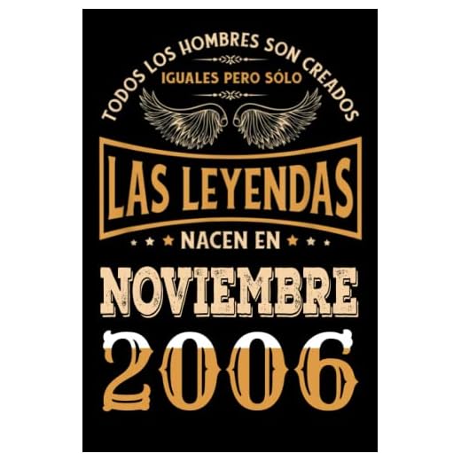 Regalo de 16 Cumpleaños Para Hombre : Las Leyendas Nacen en Noviembre 2006: Regalos de Cumpleaños Vintage Para El Marido Hermano Papá Amigos, Cumplir ... en Noviembre de 2006, Cuaderno de Cumpleaños.