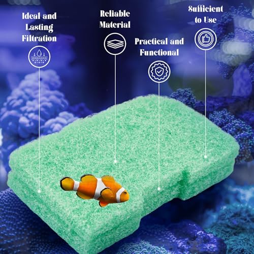 Image of Threlaco 20 Pack Compatible with Fluval 307 /407 /306 /406 Phosphate Remover Pads, Aquarium Canister Filter Media Replacement Pads for Fish Tank (Green)