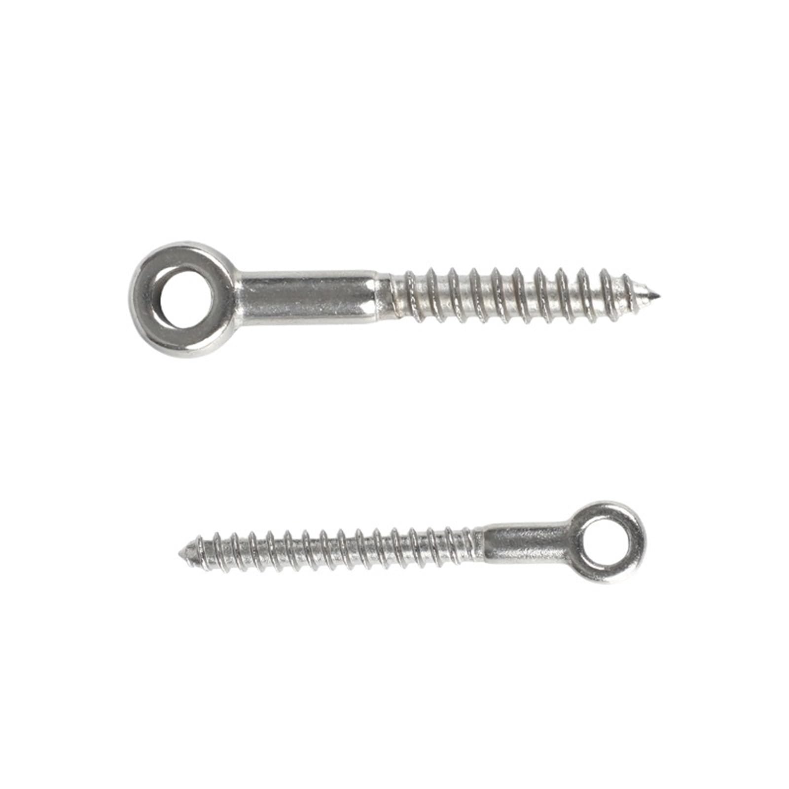 Cancamos Metalicos Tornillos con forma de ojo de acero inoxidable 316 M4/M5/M6/M8/M10, terminales de madera, ganchos de ojal(M6X60,16pcs)