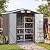 Breezestival 6x4FT Outdoor Storage Shed with Floor Black