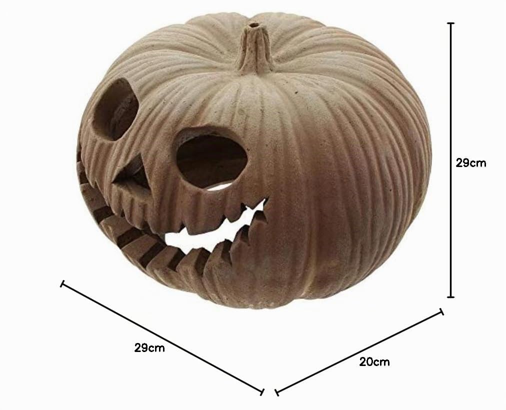FRANK FLECHTWAREN Großes Kürbis-Windlicht Halloween