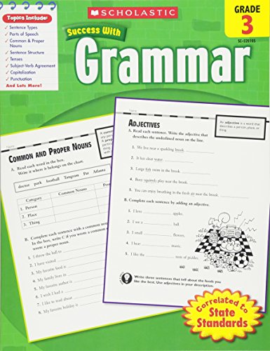 Scholastic Success With Grammar, Grade 3