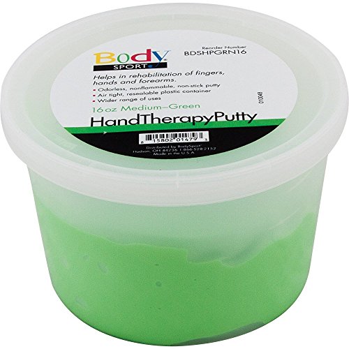 Body Sport Therapy Putty 16oz Green - Medium Resistance by Body Sport