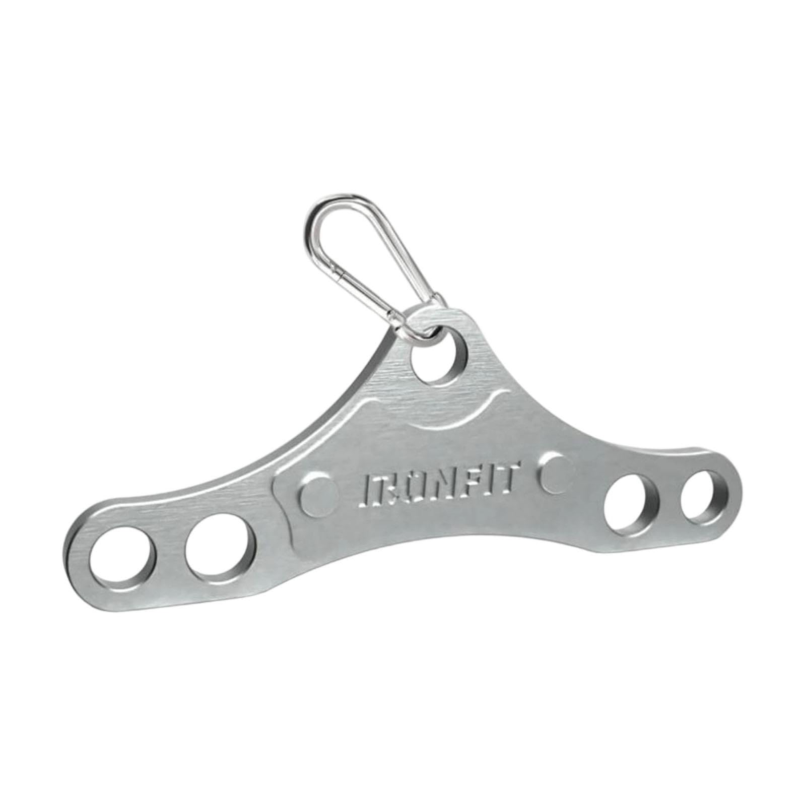 Gralara Piastra Adattatriceda da Singola Puleggia in Acciaio Inossidabile 304 da 8 Mm, Adattatore Semplice per Puleggia da Fitness di Un Design a Doppia Uscita per Pulldown LAT, Tricipiti, Bicipiti