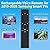 Rechargeable TV Remote for Samsung Smart TVs, Replacement for All 2019-2025 Samsung TV Remote Control with Voice Control. USB-C Fast Charging. Solar Charging. 2-Year Warranty.