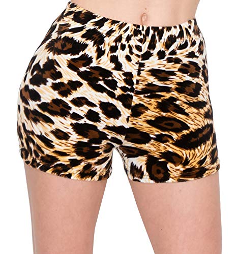 Image of ALWAYS Women's Velvet Pajama Shorts - Premium Soft Fluffy Plush Sexy Lounge PJ Short Bottoms Pants Animal 520 2XL