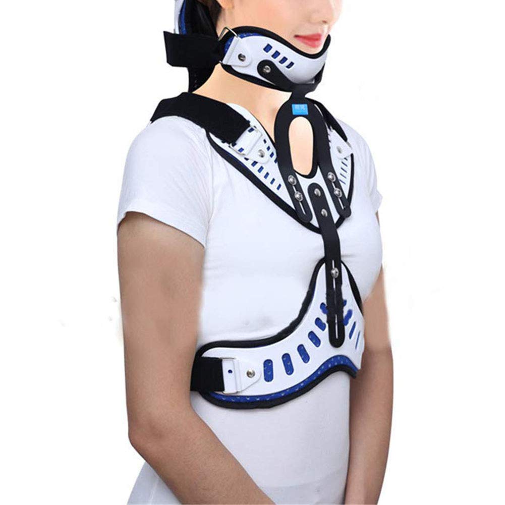 Y.Back braces Head Neck Chest Orthosis Angle Adjustable Breathable Cervical Thoracic Orthosis Lumbar Support